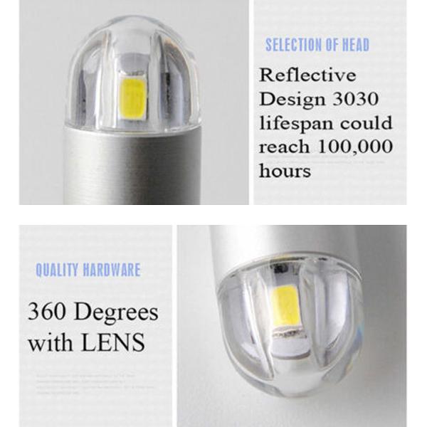 2 Pcs T10 LED Bulbs Light Lamp SMD Replacement High Brightness for Car Vehicle