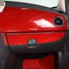 For Fiat 500 2011- Real Carbon Fiber Car Car Central Control Panel Trim Cover Sticker Car Accessories