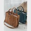 Autumn/Winter Corduroy Commuter Tote: Stylish, Simple, Student-Friendly, Handheld Messenger Bag