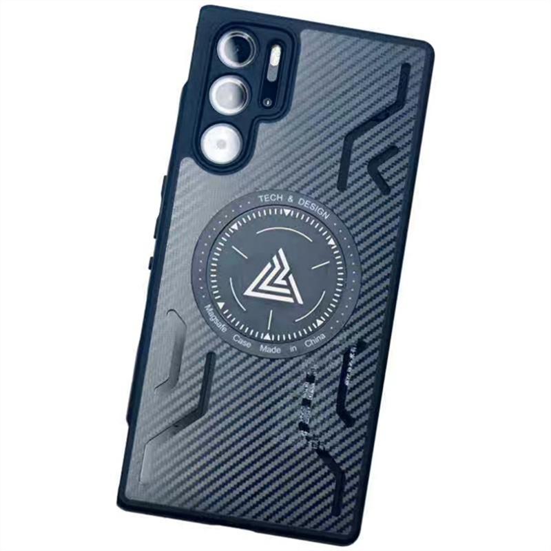 Cooling Case For Redmagic 9S Pro Plus Magnetic Matte Transparent Back Cover For Nubia Red Magic 9 S Pro+ 5G Shockproof Bumper