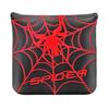Putter Cover Golf Head Cover for Mallets Compatible with Odyssey 2 Ball TaylorMade Spider Putter Magnetic Spider 4 Colors (Red Net (Black))