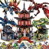 Строительные блоки LEGO-совместимые Храм Ниндзяго для детей: Образовательная схема сборки для наборов с мелкими деталями