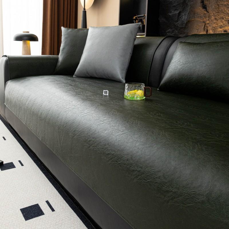 Faux Leather Sofa Cushion Non-slip Waterproof Couch Cover All