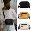 Women Canvas Handbags Korean Mini Bag Cell Phone Simple Small Crossbody Casual Ladies Zipper Shoulder Bag