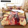 Sword Art Online Bedding Set 3D Anime Print Polyester Quilt Cover Pillowcases Queen King For Kids Gift Anime Duvet Cover Sets