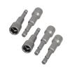Uxcell Driver Bit Adapter Nut Setter Magnetic 10mm Hex Socket Shank 5pcs 6.5mm