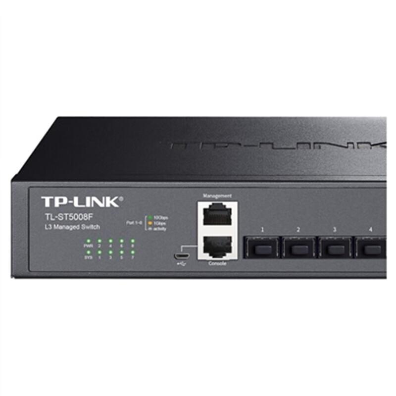 TP-LINK TL-ST5008F 8-Port 10G Managed Layer 3 Fiber Switch