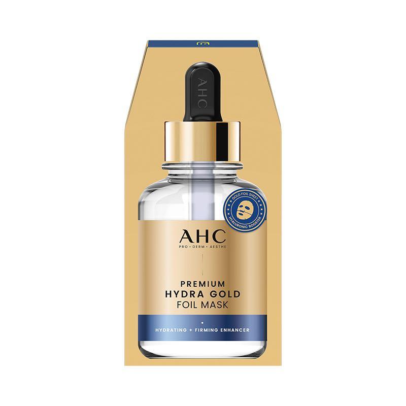 AHC Паровая маска с золотой фольгой, Осветляющая, Подтягивающая, Увлажняющая, 5 шт./уп., Средства по уходу за кожей 1128559 AHC Паровая маска с золотой фольгой - 5 шт. в упаковке