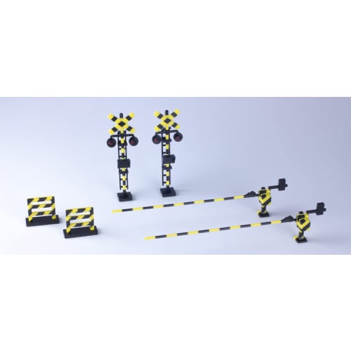 PLUM Railroad Crossing 1/80 Scale Two-Color Molded Plastic Kit MS055