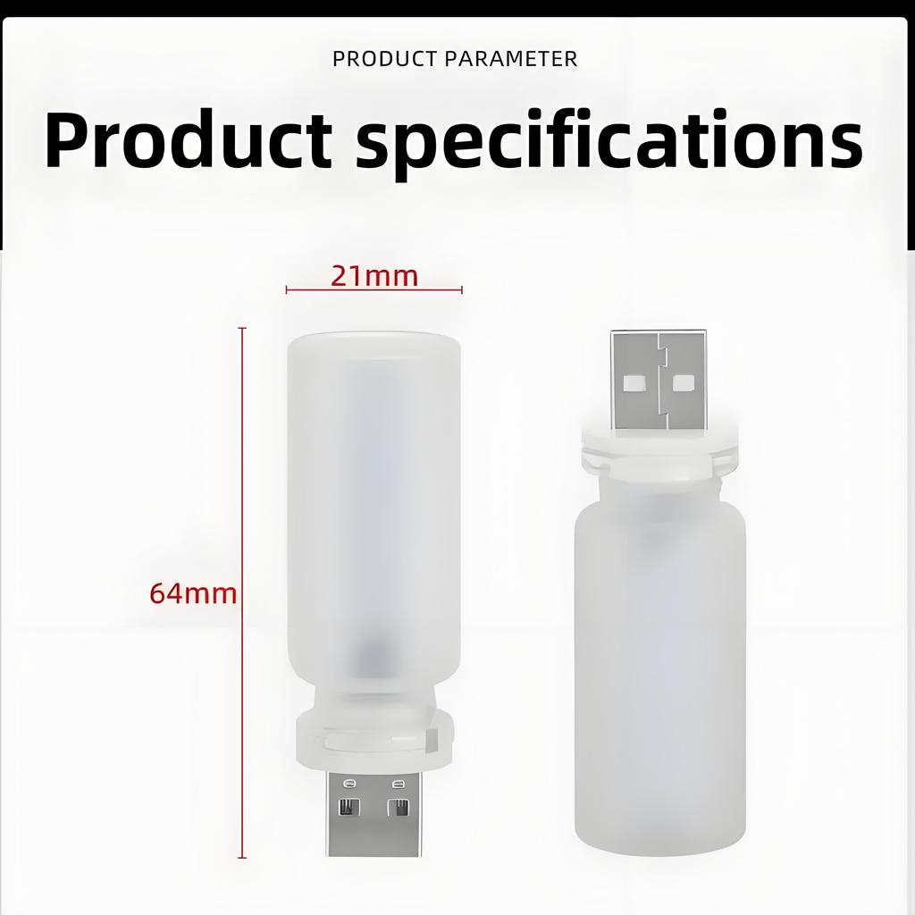 New USB Led Flash Candles Light Bulb Car Interior Decoration Light Car Ambient Lamp Night Frosted Light for Home Car Decoration