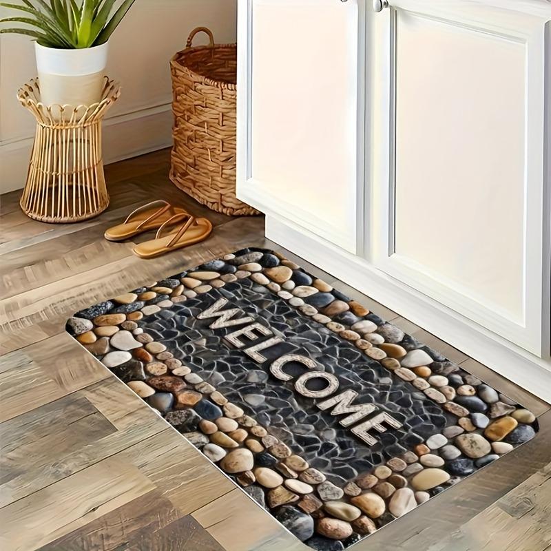 1 шт. Синий коврик для кухни с рисунком бантика, нескользящий коврик для двери, поп-дизайн, коврик для ванной, коврик для ванной, ковер для дома, для раковины, прачечной, декор