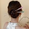 Vintage White Opal Hair Stick for Women Chinese Style Hairpin Ethnic Imitation Hotan Jade Alloy Chopsticks Pin Hair Accessories