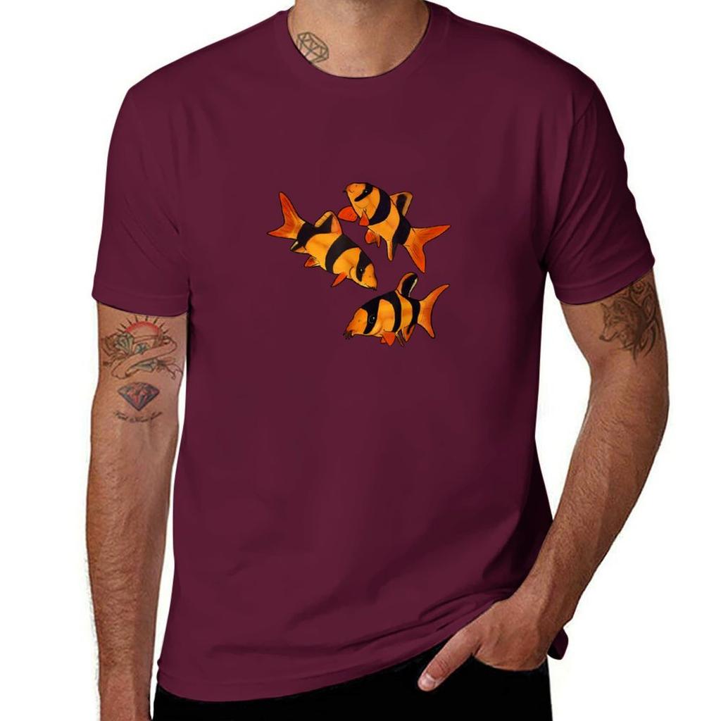 Clown Loach Fish Aquarium DesignTiger Botia TShirt graphic shirts anime tshirt luxury tshirt Tshirts for Unisex cotton