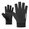 Outdoor Sports Sun Protection Anti-UV Riding Gloves Ice Silk Gloves Five-Fingers Driving Gloves