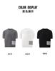 TB Unisex Summer T-Shirt Round Neck Versatile Classic Four Bar Knit Sweater Casual Base Top with Half Sleeves