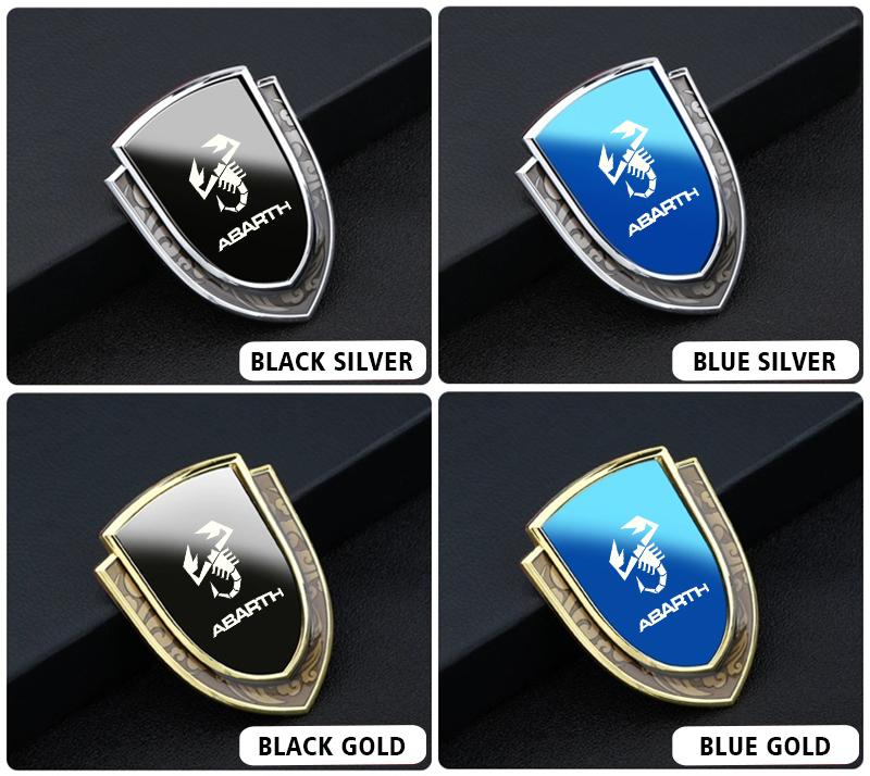 car stickers 3D metal accsesories auto accessory for abarth 695 595 500 competizione