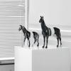 Nordic Light Luxury Horse Ornaments Creative Hunting Living Room Desktop Entrance Office Wine Cabinet Home Decoration Gift