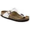 Birkenstock Сандалии Gizeh Birko Flor Graceful узкой посадки Жемчужно-белые Женские 0943873