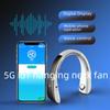 Portable Leafless Silent Neck Fan with USB Charging and Mobile App Control