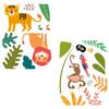 Les Trésors De Lily [A2898] - Наклейки на окна разноцветные «Джунгли» - 40х30 см. (2 штуки)