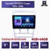 9 Inch Android Car Radio Carplay For Hyundai ROHENS Coupe 2004-2006 Car Multimedia Video Player GPS Navigation WIFI 4+64GB