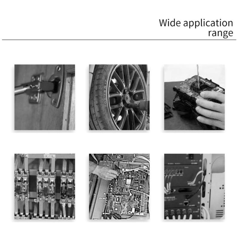 Магнитный шестигранный ключ, набор сверл, набор бит 1/4 H 1,5-H, 8 внутренних шестигранников, отвертка с хвостовиком, инструмент для ручного ремонта