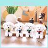 Small Dog Plush Doll With Super Soft Short Pile For Gift And Decoration