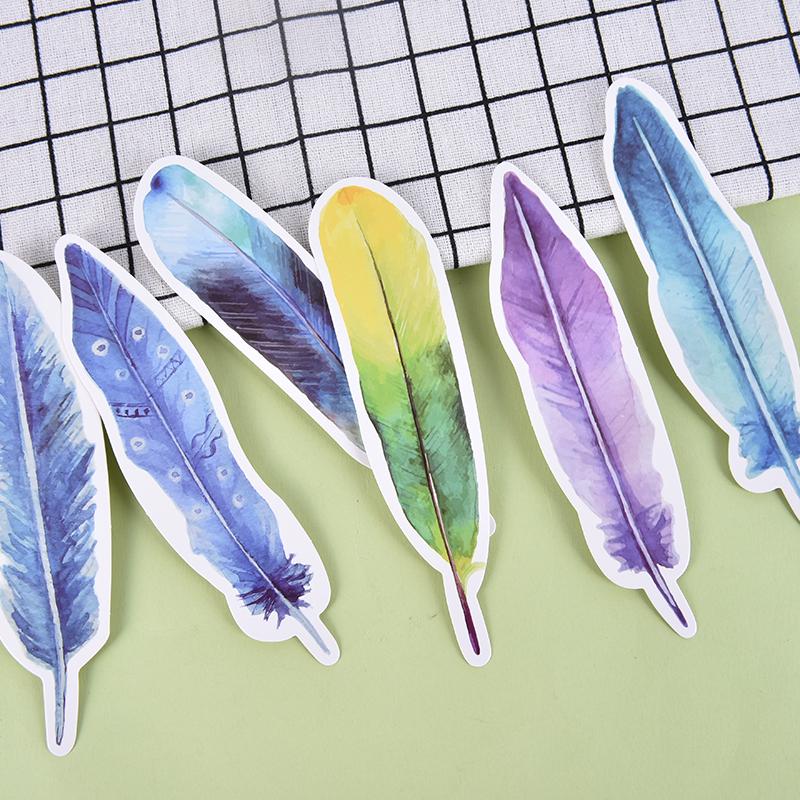 30 шт. перо бумажные закладки канцелярские закладки зажим для книг офисные аксессуары