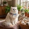 Cartoon Pet Cat Scarfs Adjustable Cat Drool Towel Stylish Cat Clothes  Cat Accessories