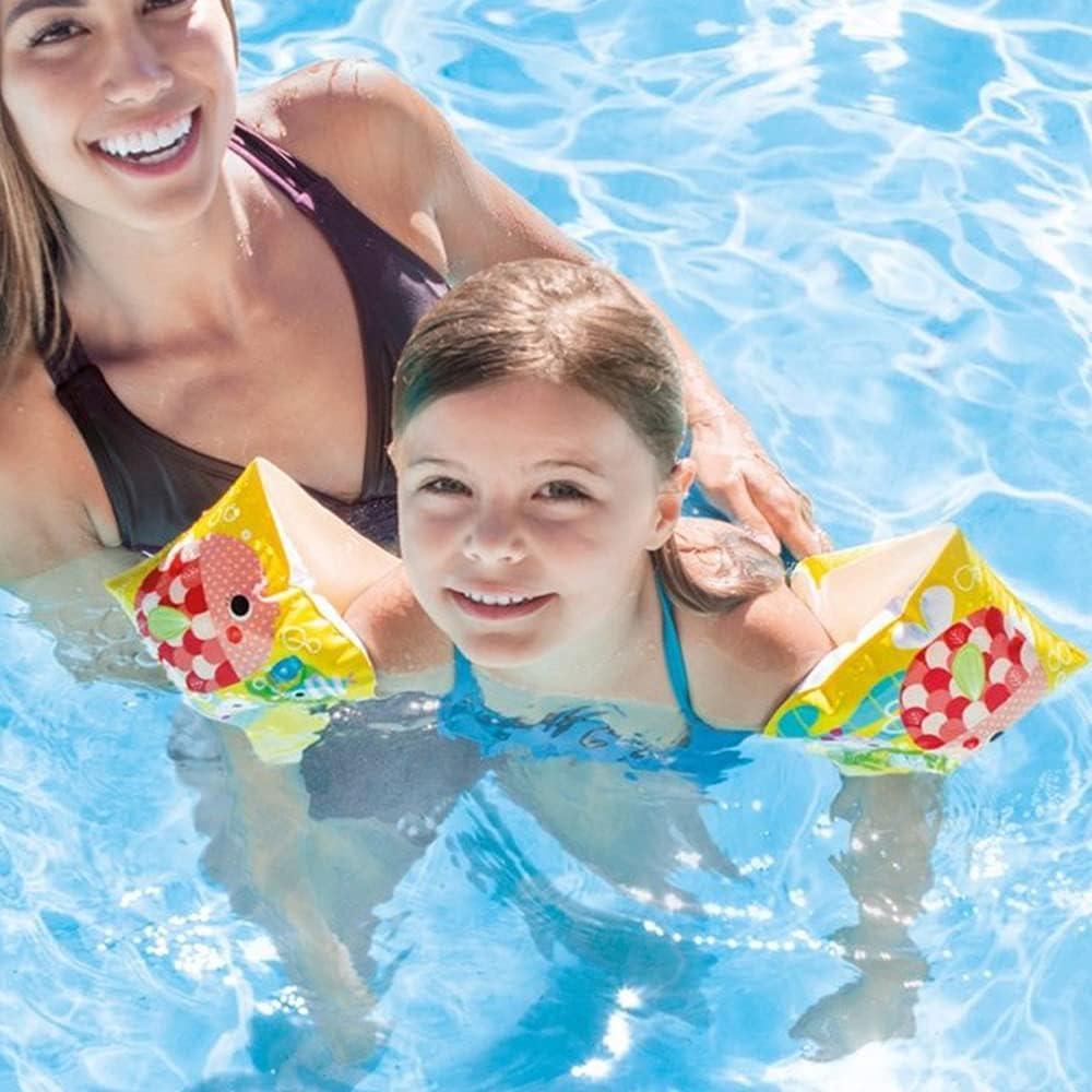 Нарукавники для плавания, 1 пара нарукавников для плавания, безопасное мультяшное средство для плавания, красивое и интересное, надувные нарукавники для детей 3-6 лет, бассейн