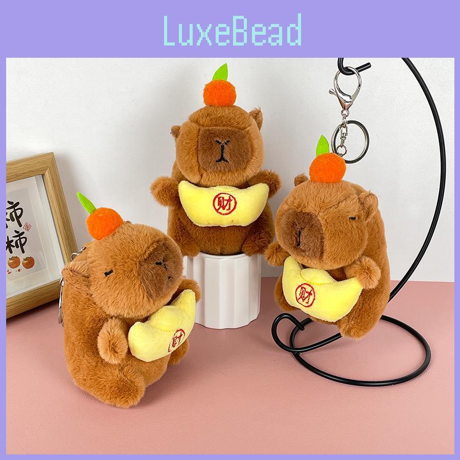 Plush Capybara Whimsical Keychain Toy With Soft Pp Cotton Filling For Joyful Play Kids