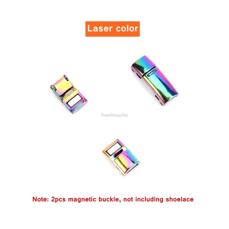 NO.8 новые радужные шнурки с магнитным замком, эластичные шнурки без завязок, кроссовки, шнурки для детей и взрослых, ленивые шнурки, один размер подходит для всей обуви