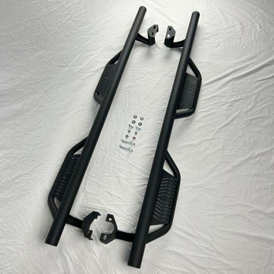 Suitable for 18-26 JL Wrangler: Off-Road Side Steps Round Tube Bull Bar for 4-Door Models