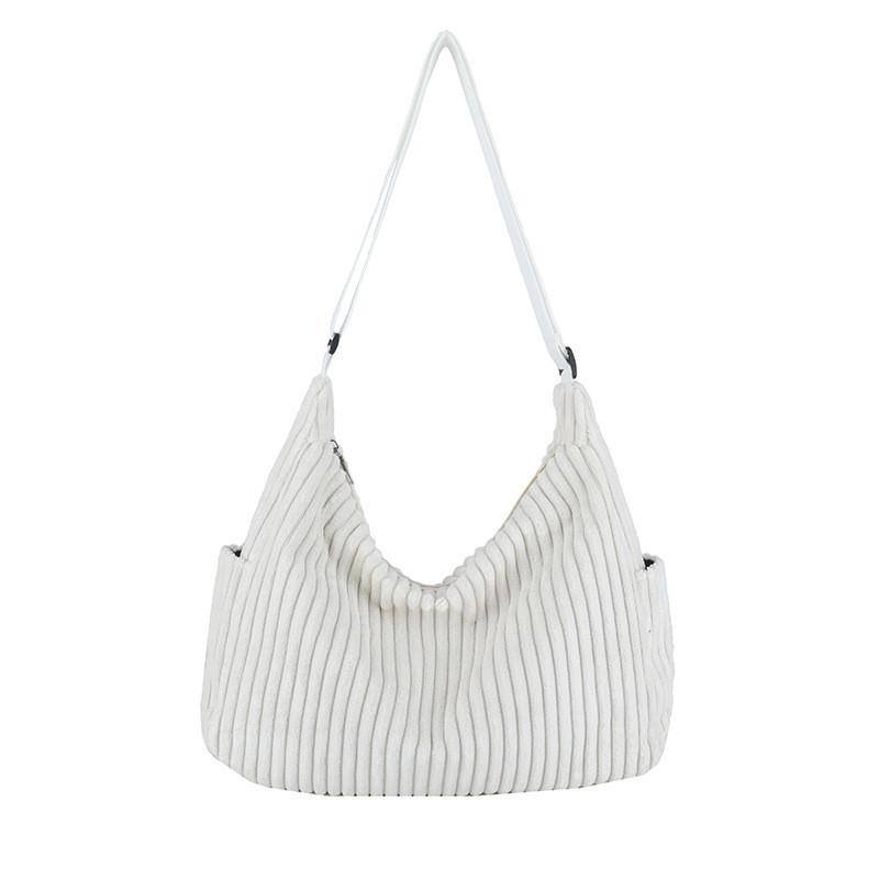 Stylish Korean Corduroy Tote Bag For Women With Large Capacity For Everyday Use