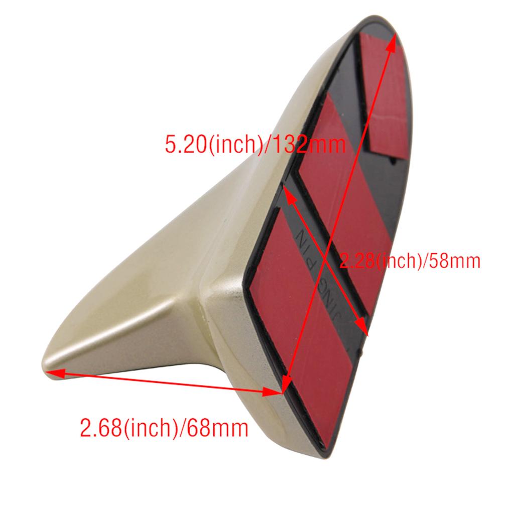 Universal Car Shark Fin Decorative Antennas Auto Roof Mount Decoration Aerials Stickers Decals Accessories