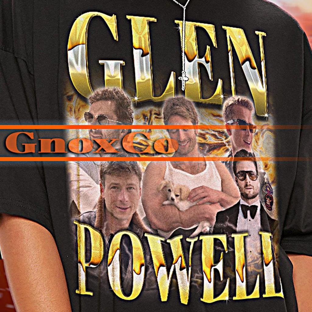 GLEN POWELL Shirt, Glen Powell Vintage Tshirt, Glen Powell Retro Tees, Glen Powell Retro 90s Sweater, Glen Powell Merch Gift #tpc