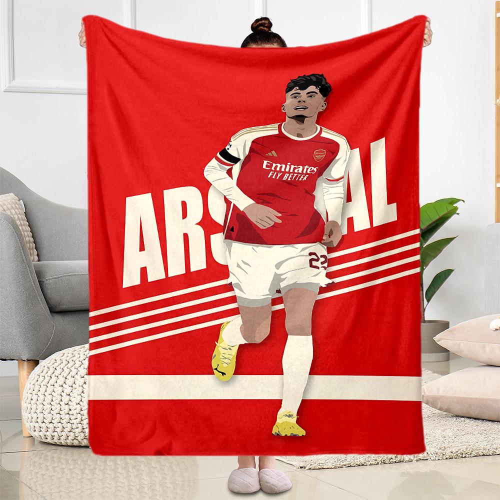 Ronaldo's Iconic Celebration Flannel Blanket-Soft and Suitable for Sofas,Beds,Offices,Travel,All Seasons,Great Gift for Holidays and Birthdays.