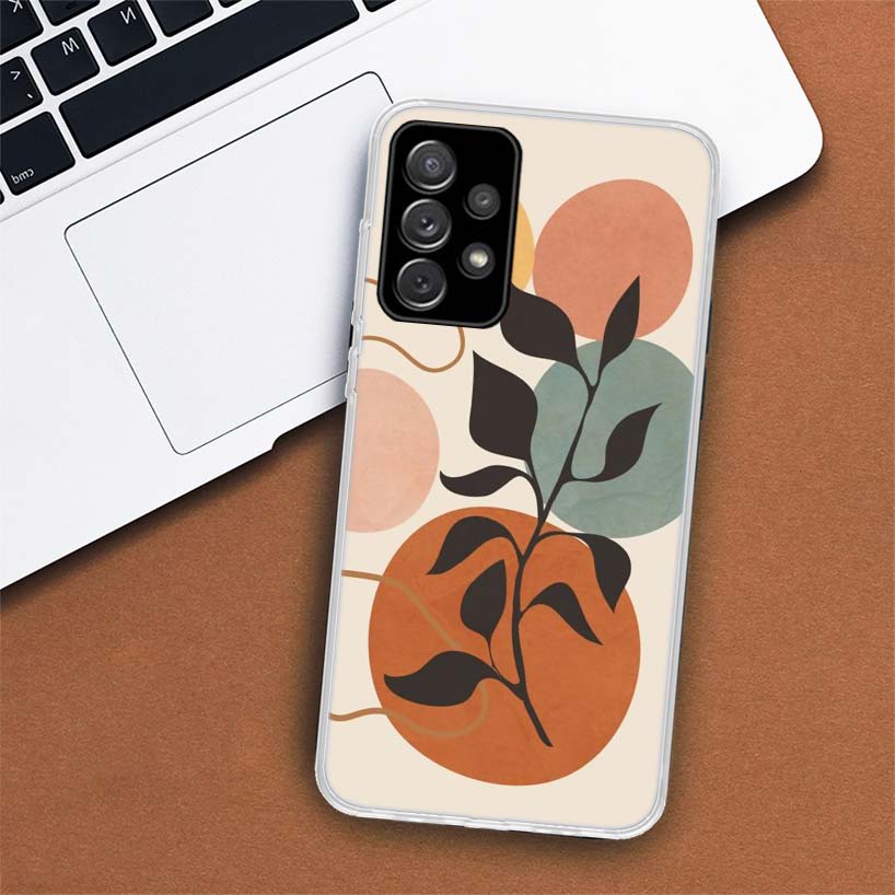 Женский чехол для телефона с абстрактным рисунком лица для Samsung Galaxy A55 A54 A53 A52 A15 A14 A13 A12 A35 A34 A33 A32 A25 A24 A23 A22 A04S A03S