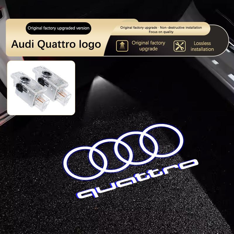 For Audi A4 B5 B6 B7B8 A1 A3 8V 8P 8L A6 C5 C6 C7 A5 A7 A8 Q3 Q5 Q7 TT S3 S6 Sline Quattro Led Car Logo Laser Welcome Door Light