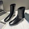 Autumn Winter Design Women Ankle Boots Fashion Thick Heels Square Toe Stripper Party Shoes Modern Short Botas Para Mujer