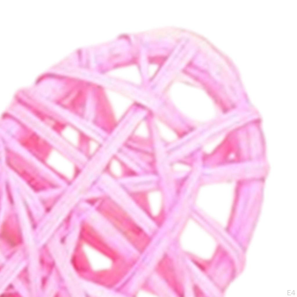 10Pcs Valentine's Day Rattan Heart Pendants, Valentines Decorations for The Home,