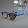 Retro Thick Round Mirror Frame Photochromic Presbyopia Glasses Women and Men Fashion HD Anti Blue Light Eyeglasses 0 To +4.0