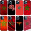 Чехол с гербом и флагом Марокко для Apple iPhone iPhone 14 13 12 Mini 11 Pro Max 7 8 XR X XS 7 8 Plus SE 2020 2022, черный чехол