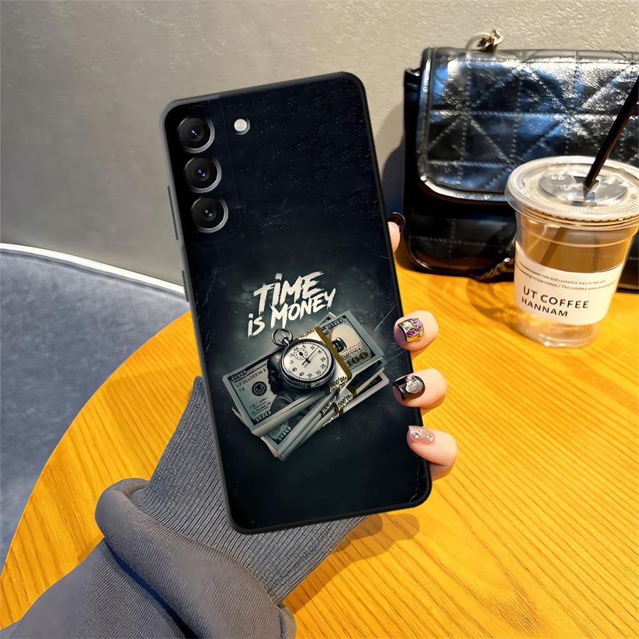 Чехол для Samsung Galaxy A06 A05 A50 A04 A16 A40 A13 A20 A12 A17 A15 A70 Funda Чехол для телефона с принтом "Время - деньги"