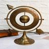 Brass Armillary Sphere with Sundial Arrow  Nautical Maritime Astrolabe Engraved Astrological Star Signs Globe  Home Decorative