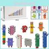 Блоки Numberblocks с пластиковыми деталями для DIY-игр на вечеринке и детских игр