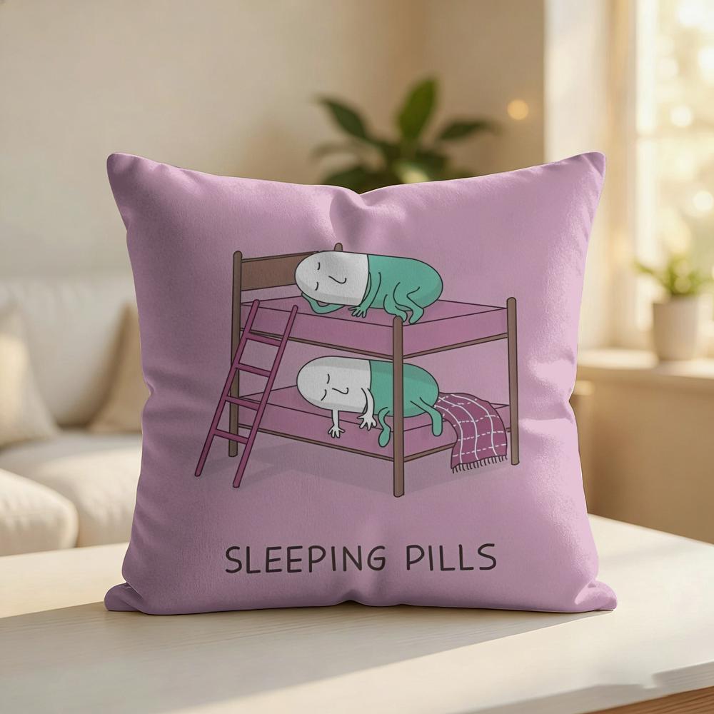 Funny Fancy Abstract Ins Art Cushion Cover Silky Short Plush Invisible Zipper Dustproof Sofa Pillow Case For Home Decor