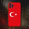 Турция Турецкий Флаг Чехол для Телефона Для iPhone 17,16,15,14,13,12,11 Plus,Pro Max,XS,X,XR,SE,Mini,8,7,Мягкий Силиконовый Черный Чехол