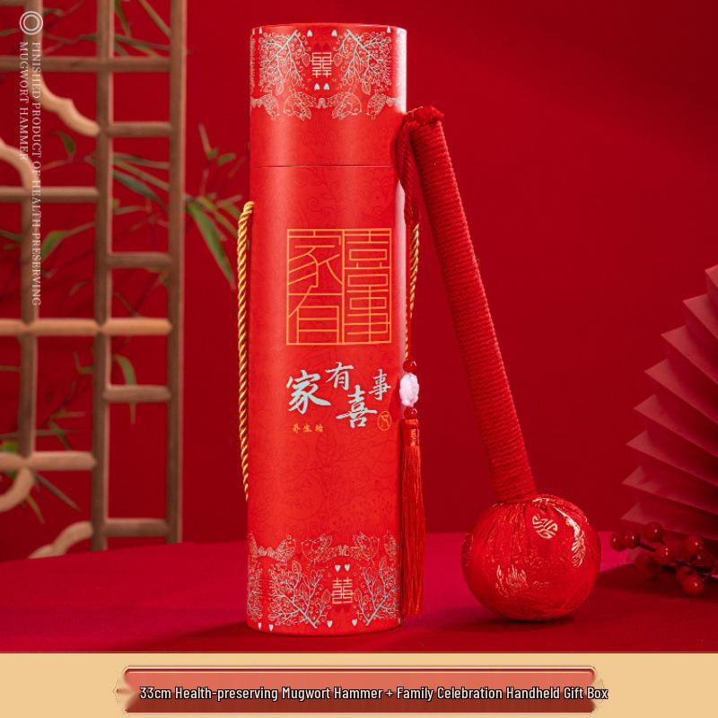 Year of the Horse Health Preservation Mugwort Hammer: Ideal New Year or Spring Festival Gift for Clients and Employees.