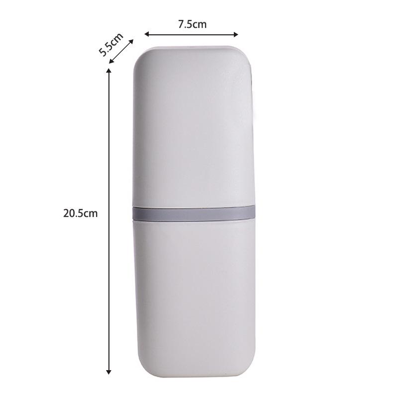 Портативный дорожный набор: зубная щетка и стакан для полоскания рта - простое бытовое хранение для пар